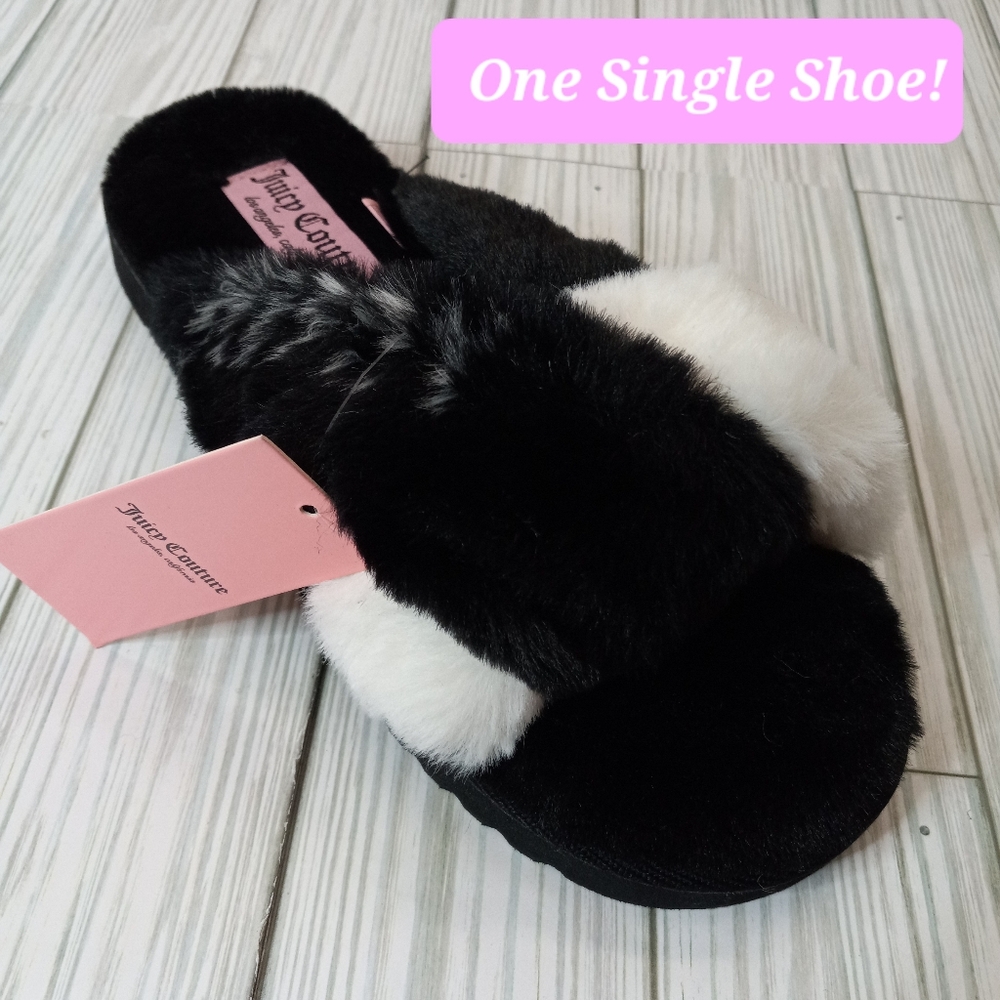 Amputee Juicy Couture Faux Fur Slipper 🥿RIGHT SHOE ONLY🥿